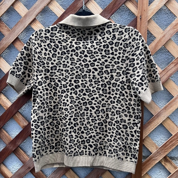 Anthropologie leopard print top - Picture 4 of 11